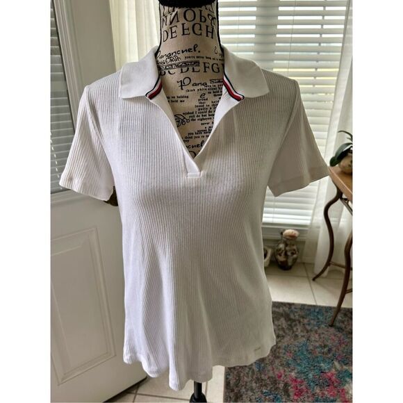 Tommy Hilfiger Mini Cable Knit Sweater Polo - Picture 6 of 6